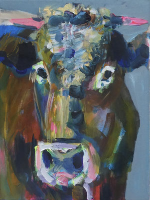 Retrato de vaca 2, 40x30, acrylic on canvas