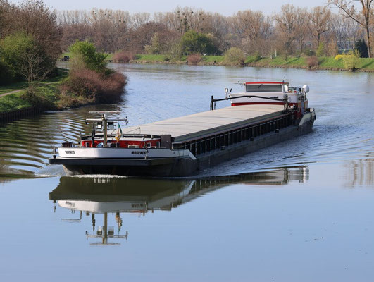 Motorvrachtschip Morpheus ENI 02007196 waterspiegel
