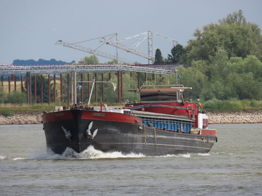 Motorvrachtschip Marlesri (ENI 02314227) varend onder Nederlandse 