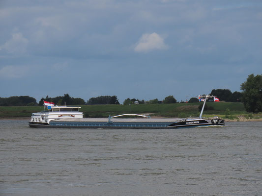 Motorvrachtschip Desiderium (ENI 02330417) Op de Waal