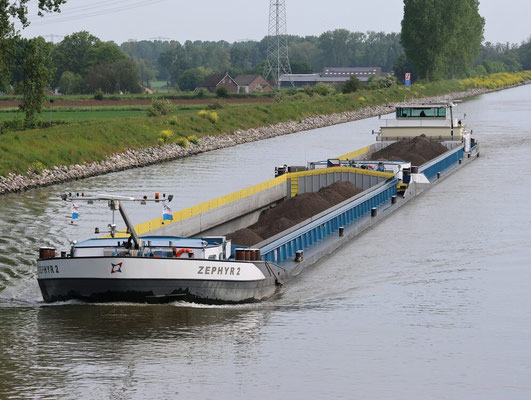 Koppelverband   Zephyr Zephyr ENI 02318424, L 85 m, B 9,50 m, T 1547 ton Zephyr 2 ENI 02331201, L 85,50 m, B 9,50 m, T 1949 ton  Foto2