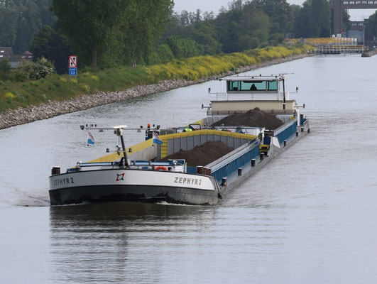 Koppelverband   Zephyr Zephyr ENI 02318424, L 85 m, B 9,50 m, T 1547 ton Zephyr 2 ENI 02331201, L 85,50 m, B 9,50 m, T 1949 ton