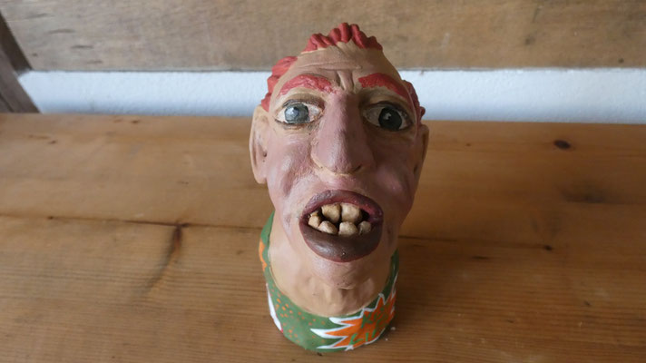 lustiger Männerkopf Höhe 19 cm  20 Euro