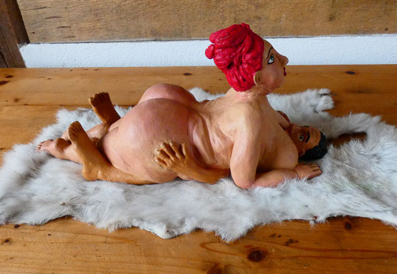 Pärchen beim Sex     Länge 36 cm, Höhe 17 cm  