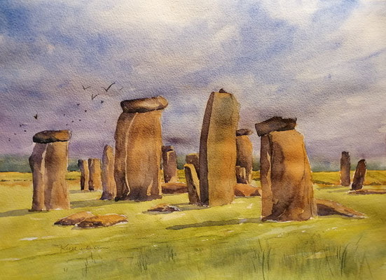 Stonehenge, 40 x 30 cm