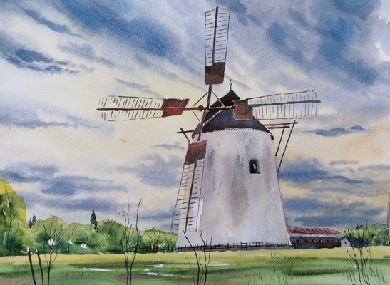 Retzer Windmühle, 40 x 30 cm