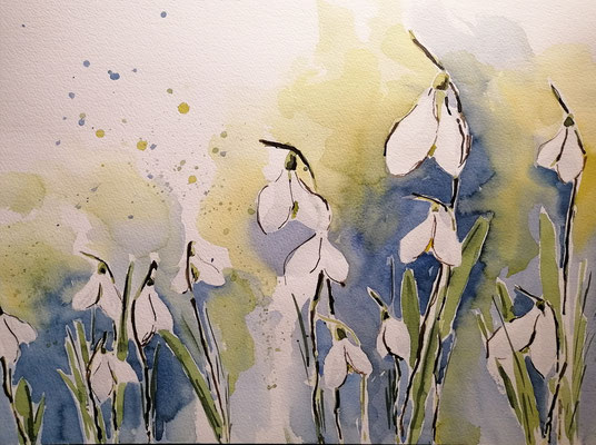Schneeglöckchen, 40 x 30 cm