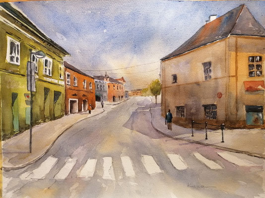"Scharfes Eck", 40 x 30 cm