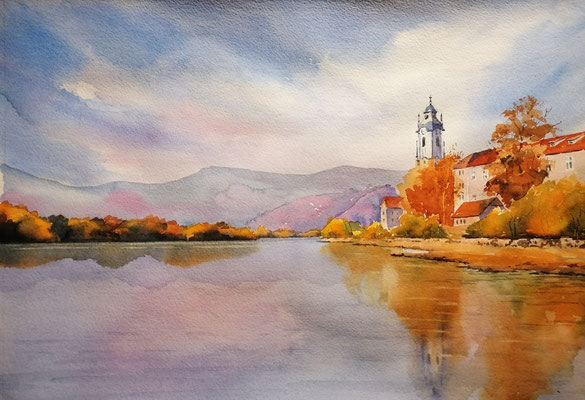 Dürnstein in der Wachau, 40 x 30 cm