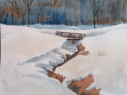 Winterlandschaft, 40 x 30 cm