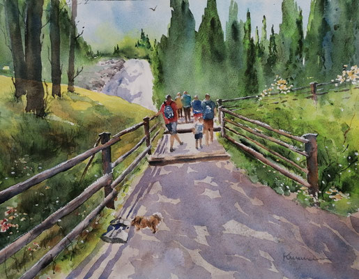 Krimmler Wasserfälle, 40 x 30 cm
