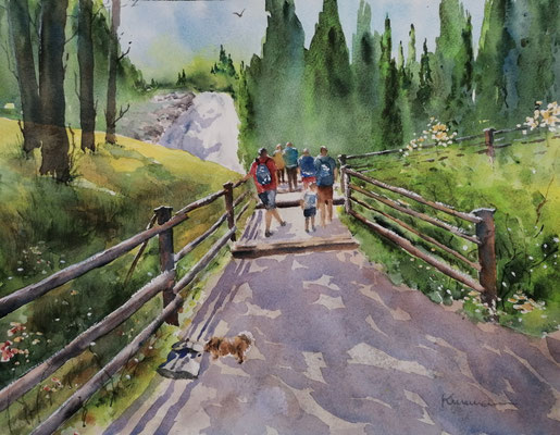 Krimmler Wasserfälle, 40 x 30 cm