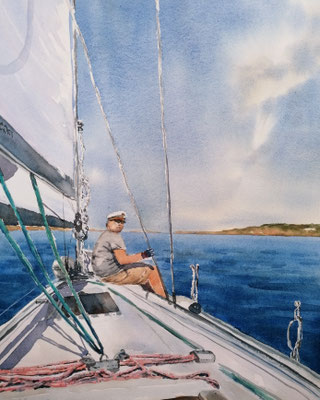 Segeln - meine Leidenschaft, 30 x 40 cm