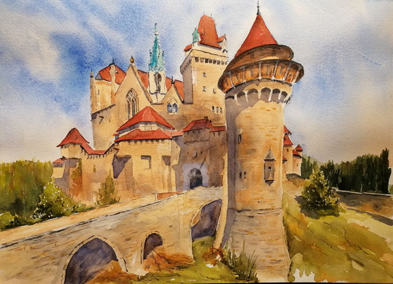 Burg Kreuzenstein, 40 x 30 cm