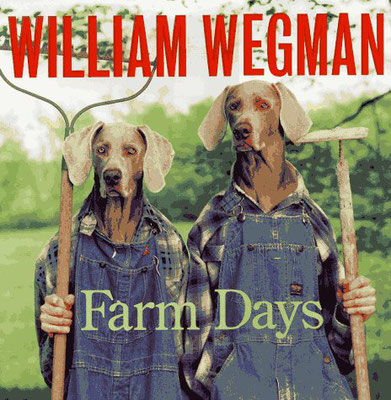 Couverture pour un des livres que William Wegman a publié.