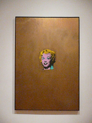 Gold Marilyn Monroe, sérigraphie sur toile, 211.4 x 144.7 cm, 1962, MoMA de New York.