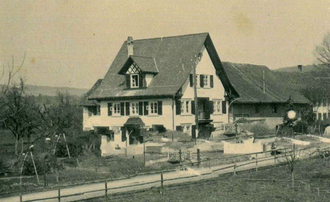 Nach dem Neubau des Wohnhauses ...
