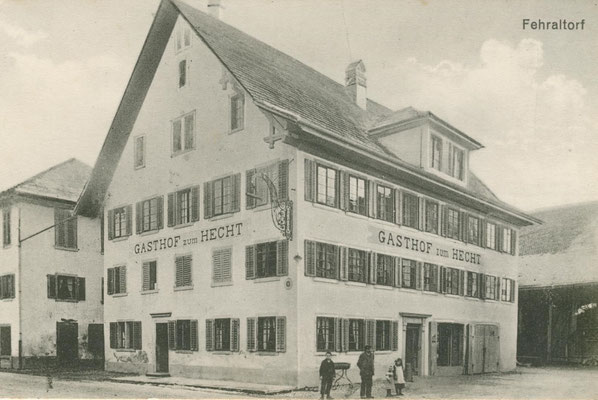 Gasthof Hecht in früheren Jahren