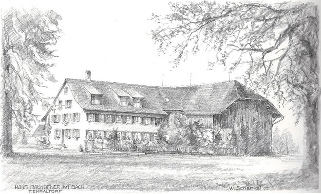 Zeichnung - Haus am Bach (Usterstrasse)