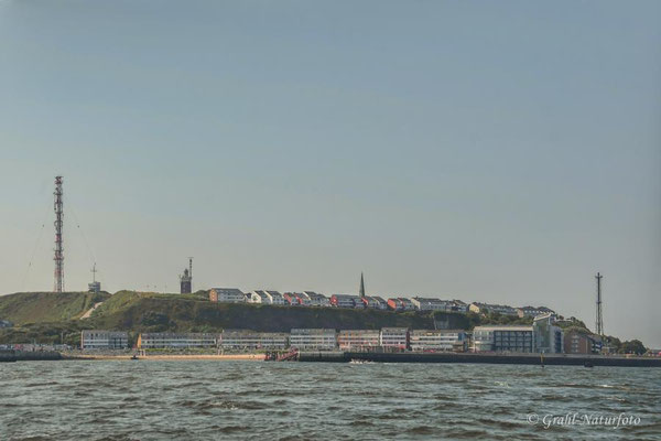Skyline von Helgoland. Ober- und Unterland.