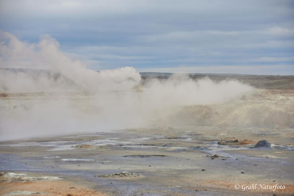 Im Geothermalgebiet Hverarönd in der Myvatn Region.