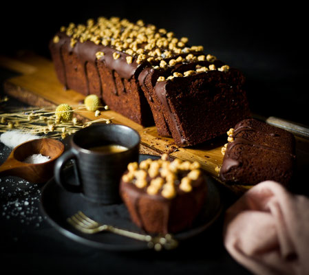 Schoko-Kuchen mit Fleur de Sel