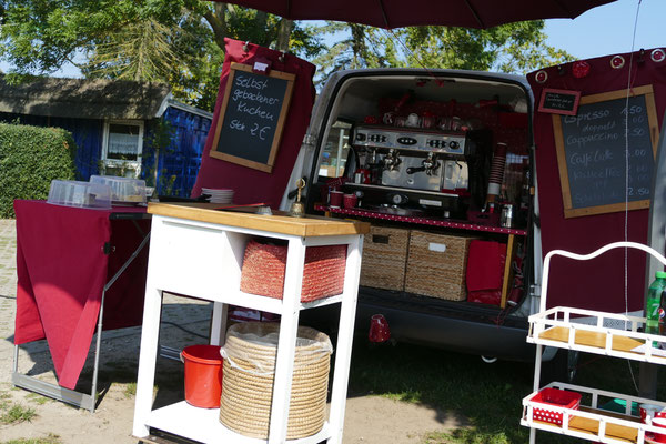 Das super nette mobile Café am Hafen vom Kamp