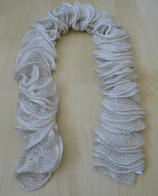 weiss mit Silberglitzer 