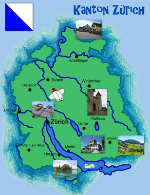 map Kanton Zürich