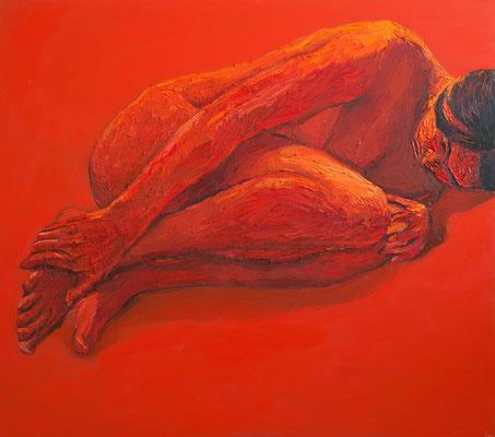Red (120 x 160 cm, oil on canvas, 2004)