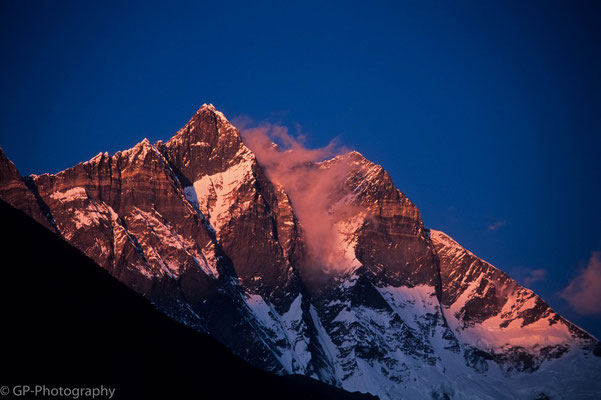 Mountain in the evening light