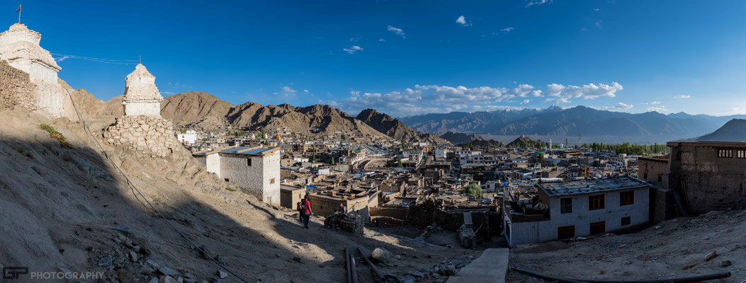 Ladakh - Panoramic view on Leh from the Old Palace