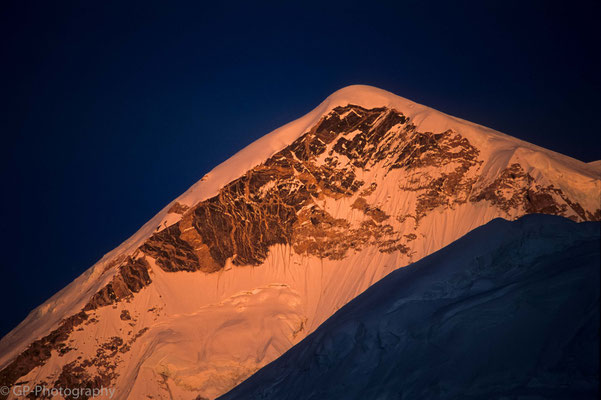 Mountain in the evening light