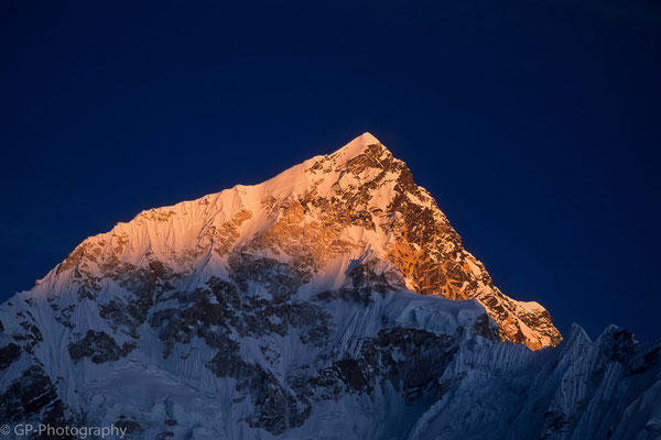 Mountain in the evening light