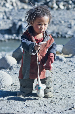 Young boy in Sakya, Tibet 1993