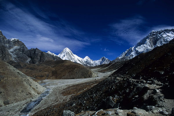Pumori with Khumbu Glacier