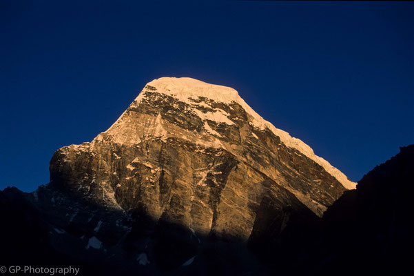 Mountain in the evening light