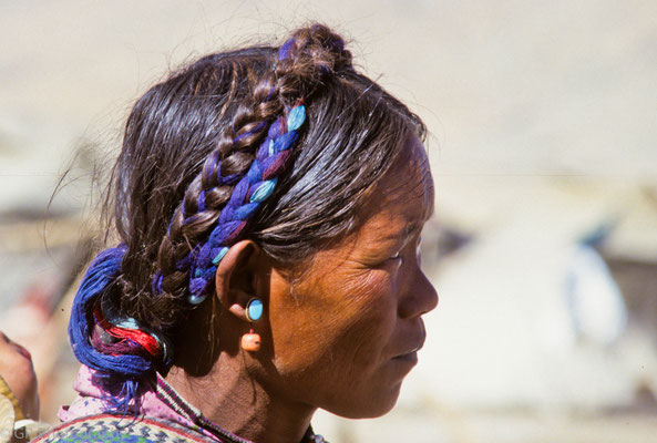 Portrait of a woman in Old Tingri, Tibet 1993