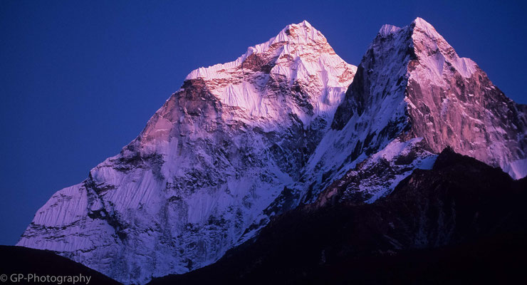 Mountain in the evening light