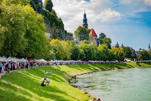 Salzach, Salzburg, Österreich
