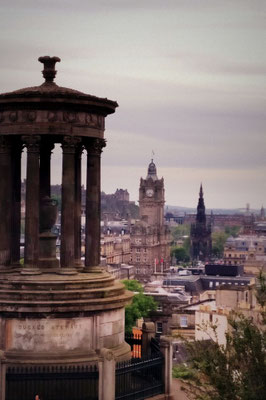 Blick über Edinburgh, Schottland