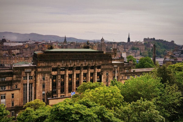 Blick über Edinburgh, Schottland