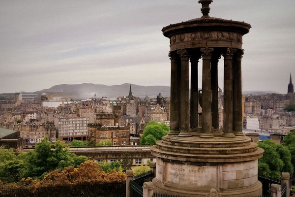 Blick über Edinburgh, Schottland