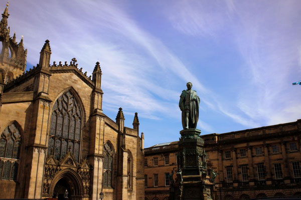 Die Royal Mile in Edinburgh, Schottland