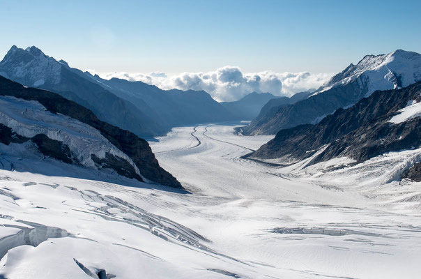 Jungfraujoch (3.454m), Alletsch Gletscher, Schweiz