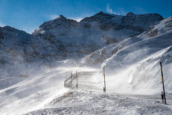 Passo del Bernina (2.330m), Schweiz-Italien