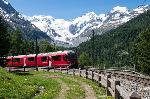 Passo del Bernina (2.330m), Schweiz-Italien