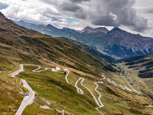 Splügenpass - Passo dello Spluga (2.114m), Schweiz-Italien
