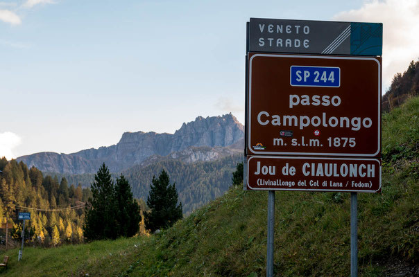 Passo Campolongo (1.875m), Italien