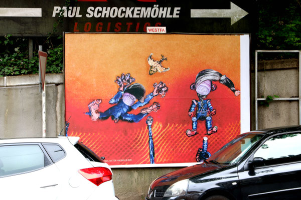 out and about - kunst geht raus! (2020) Billboard Hamburger Str. Wuppertal 